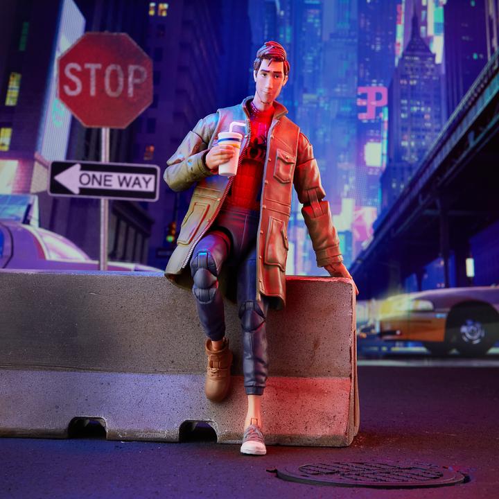 Actual product image Hasbro Marvel Legends Series Spider-Man: A New Universe Peter B. Parker
