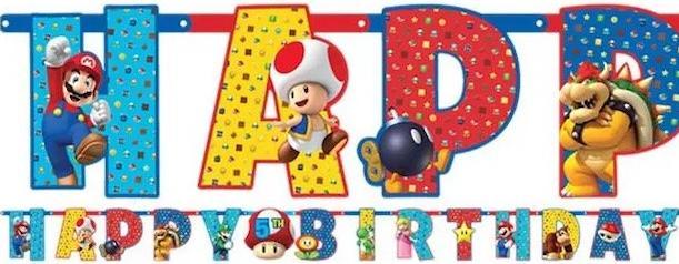 Actual product image Amscan Super Mario