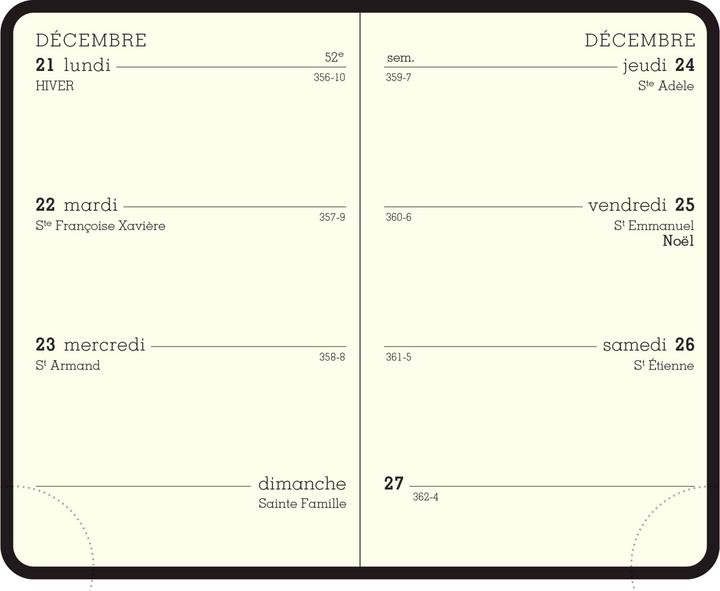 Exacompta Recharge pour agenda de poche 115 x 75, 2023 (Französisch)