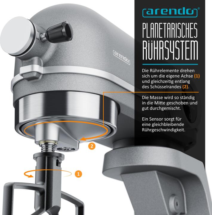 Actual product image Arendo Food processor (800 W)