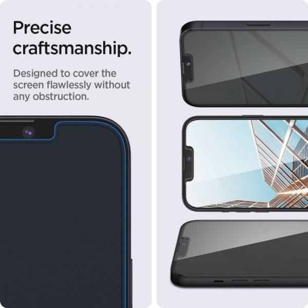 Produktbild Spigen Tempered Glass Glas.Tr Slim Iphone 13 Pro Max / 14 Plus Privacy (1 Stück, Apple iPhone 13 Pro Max)