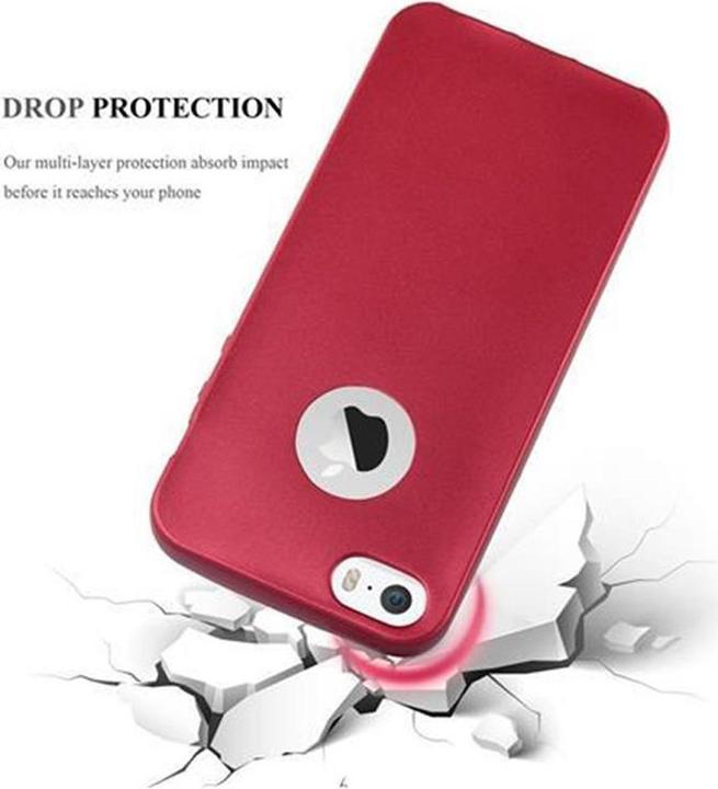 Actual product image Cadorabo TPU Matt Metallic Cover (Apple iPhone 5)