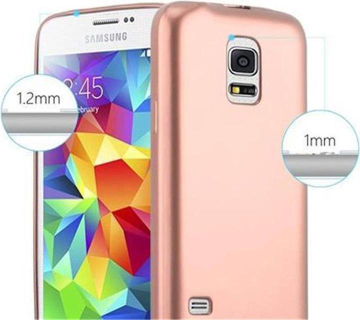Image du produit Cadorabo Couverture métallique mate TPU (Samsung Galaxy S5, Samsung Galaxy S5 Neo)