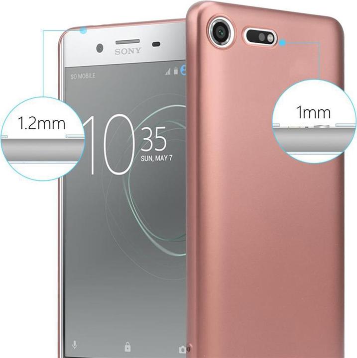 Productafbeelding Cadorabo TPU Matte Metallic Hoes (Sony Xperia XZ Premium)