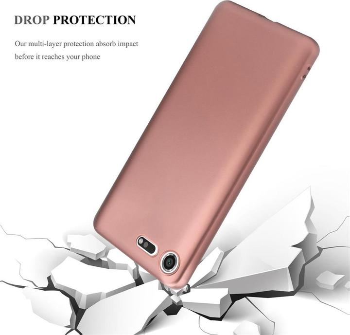 Productafbeelding Cadorabo TPU Matte Metallic Hoes (Sony Xperia XZ Premium)