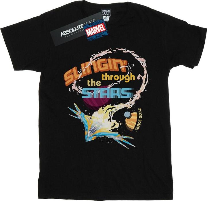 Actual product image Mens Guardians Of The Galaxy Milano Stars T-Shirt (XL)