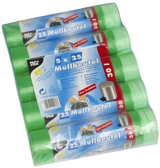 Image du produit Papstar Sacs poubelle 30 l, 125 pièces (125 x, 30 l)