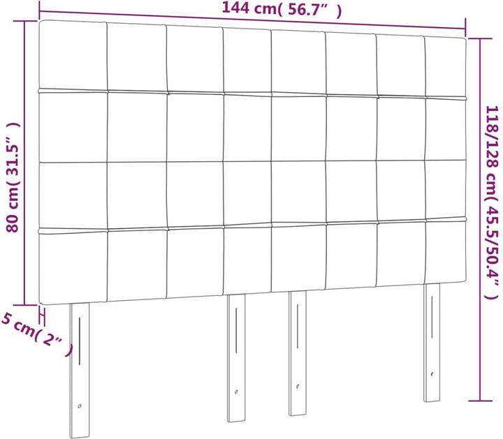 Actual product image VidaXL Alyssa (144 x 5 x 128 cm)
