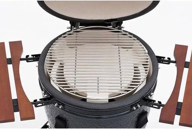 Actual product image Mustang Grill Kamado M Charcoal Charcoal Barbecue Grill Surface (Diameter)=380mm Grey (380 mm)