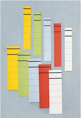 Image du produit Neutralware Étiquette de dos de classeur Format de l'étiquette : étroit/court Dimensions : 39 x 190 mm (l x h)