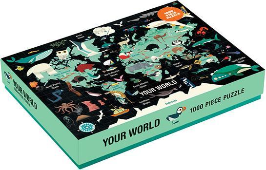 Actual product image Mudpuppy Your world, puzzle 1000tlg (1000 pieces)