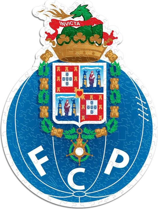 Produktbild Iconic FC Porto - Logo - Holz Puzzle Grösse L (500 Teile) (500 Teile)
