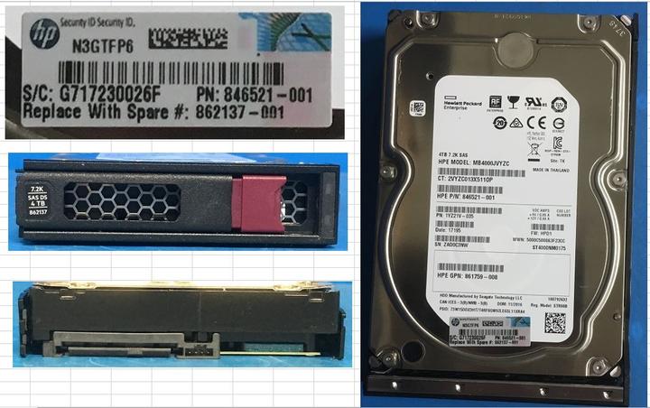 Image du produit HPE HDD 4TB 12G 7.2K LFF SAS MDL (4 To, 3.5", SMR)