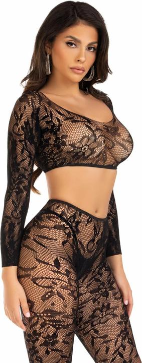 Actual product image Leg Avenue Set Of Short Top And Tights (One size)