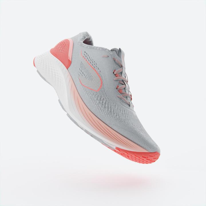 Actual product image Kiprun Women's running shoes - KS500 2 grey/coral (37)