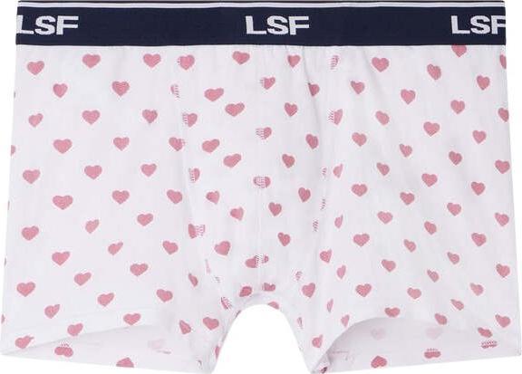 Le Slip Français boxerhort au baumwolle mit kleinem herzdruck le lip françai mariu (S)