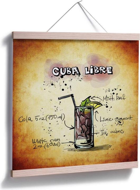 Actual product image Trenddeko Cuba Libre - Recipe (30 x 30 cm)