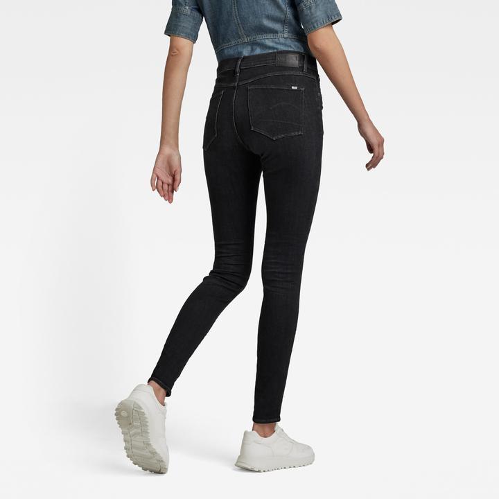 Actual product image G-Star 3301 High Skinny Jeans Superstretch worn in coal (W29/L32)