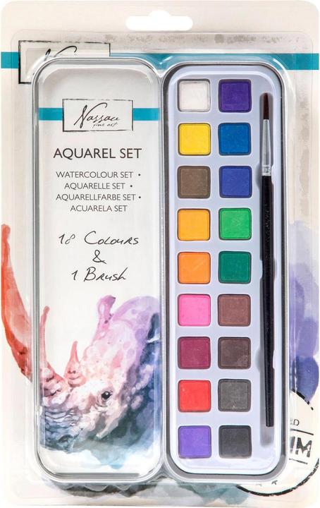 Art Sensations Nassauer Aquarellfarben-Set (Mehrfarbig, 18 ml)