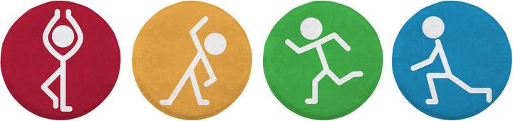 Image du produit Achoka Move Circles Jeu de tapis de jeu 1, 4 pcs. (Ø 40 x 3 cm)