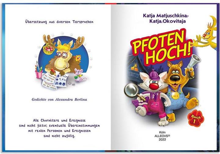 Produktbild Alleovs Pfoten Hoch. Lustige Detektivgeschichten für Kinder (Deutsch)