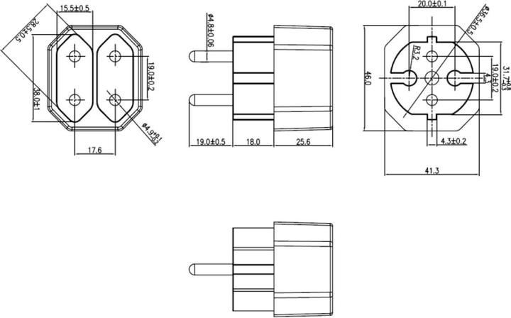 Actual product image Brennenstuhl 921.271 Socket distributor (CEE 7/16, 2 x)