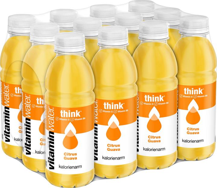 Image du produit Glacéau vitaminwater Think (Agrumes, Goyave, 12 x)