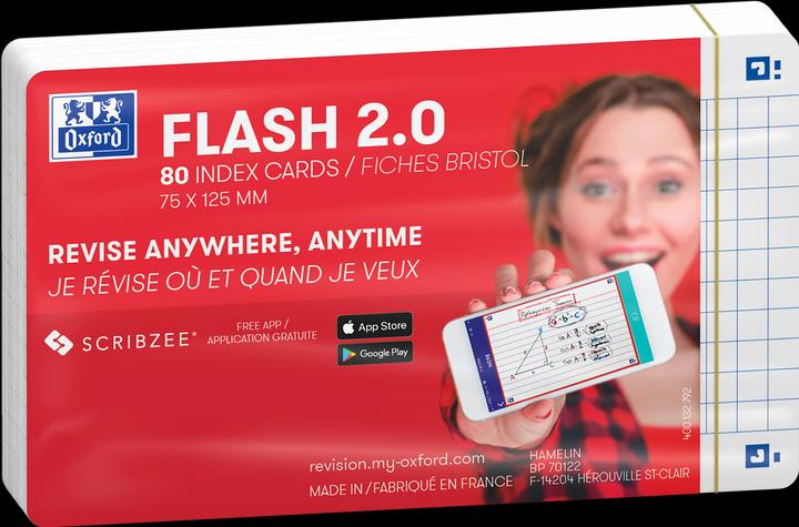 Immagine prodotto Oxford Schede FLASH 2.0 (A7, 250 g/m², 80 x)