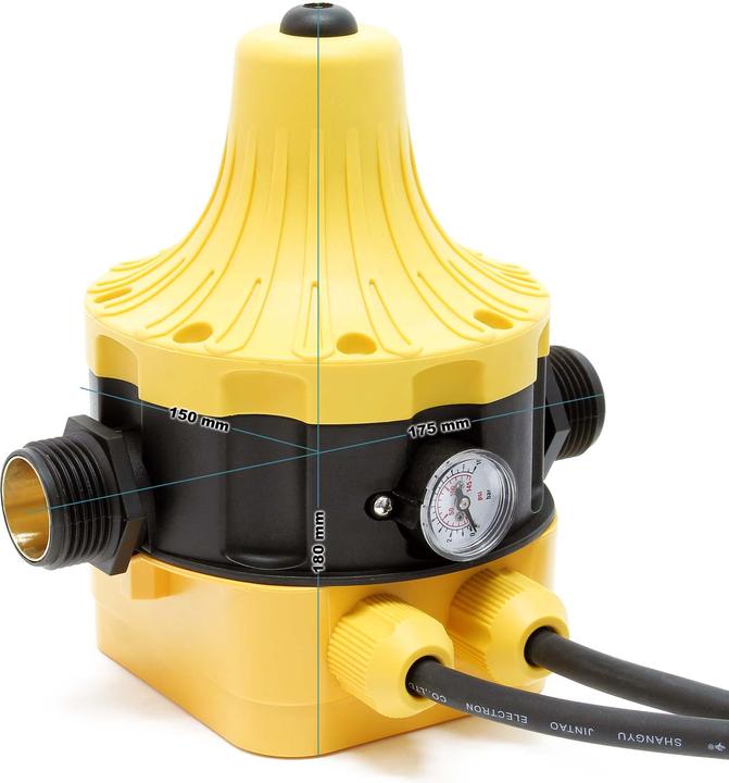 Image du produit Wiltec Pressostat EPC-5 230V 2 Câbles Réseaux d’eau domestiques & Pompes monophasées Anti-marche à sec (Pompe à eau domestique)