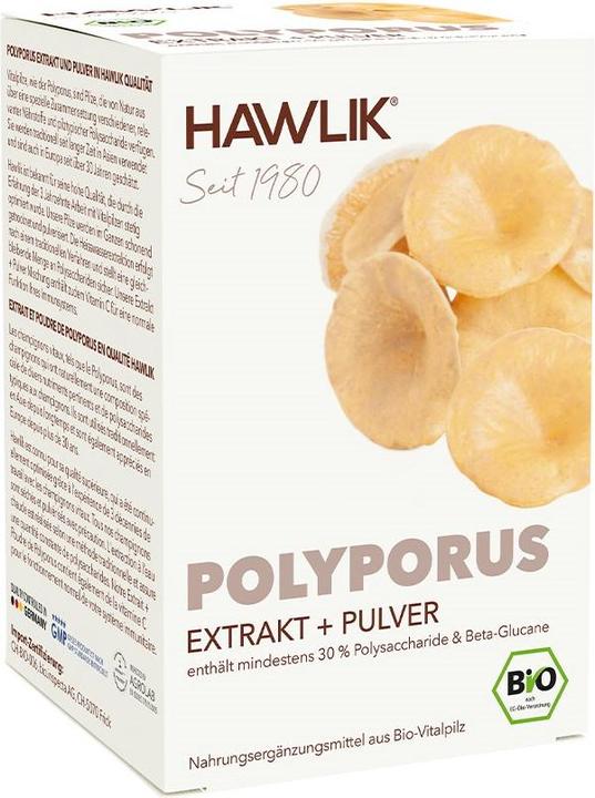 Produktbild Hawlik Polyporus Extrakt + Pulver Kapsel (120 Stück, Kapseln, 108 g)