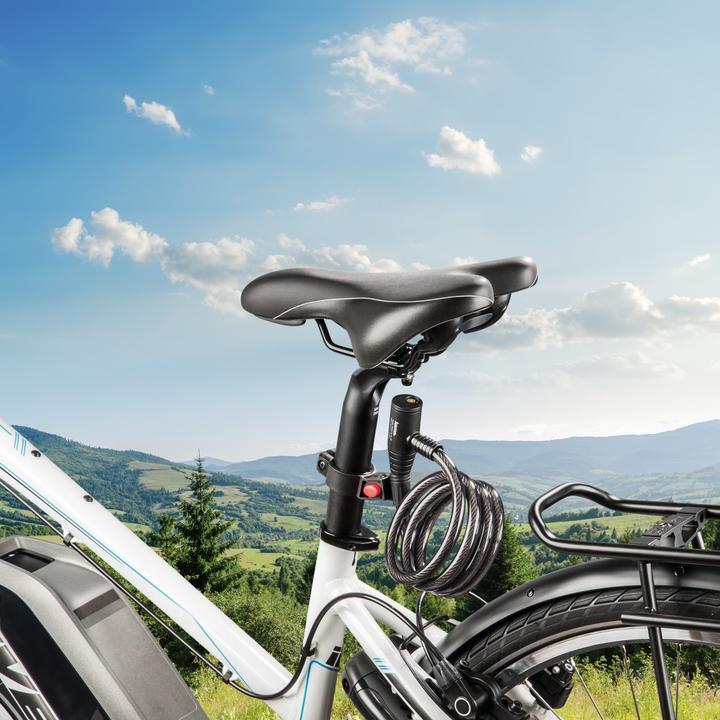 Actual product image Hama Fahrrad-Spiralkabelschloss, 120 cm, Schwarz