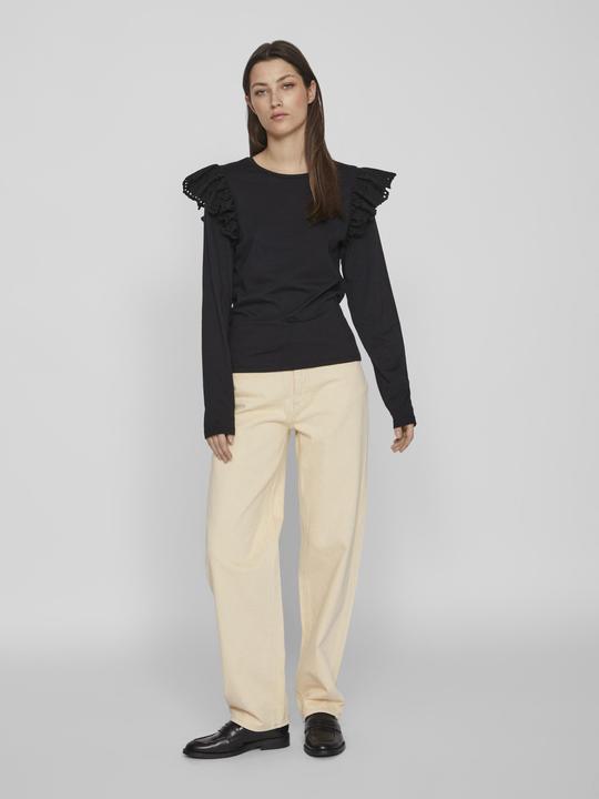 Actual product image Vila Lace shoulder top with long sleeves (S)