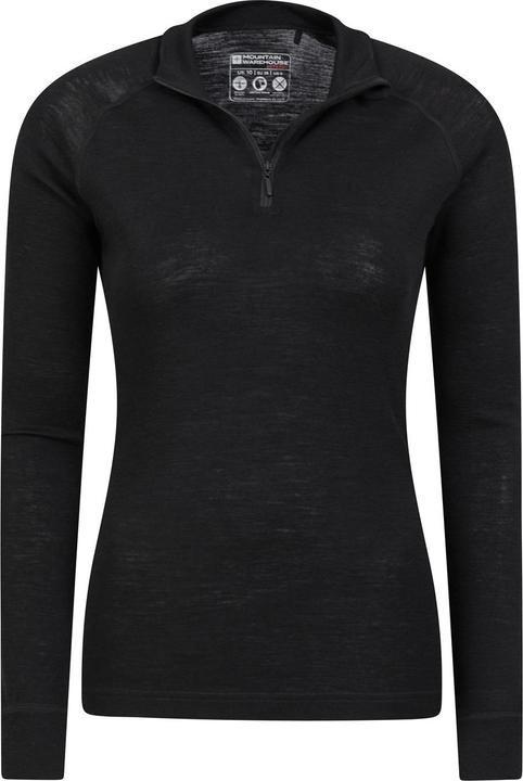 Zip Neck Mountain Warehouse Merino Mens Ultra Merino Wool Zip Neck