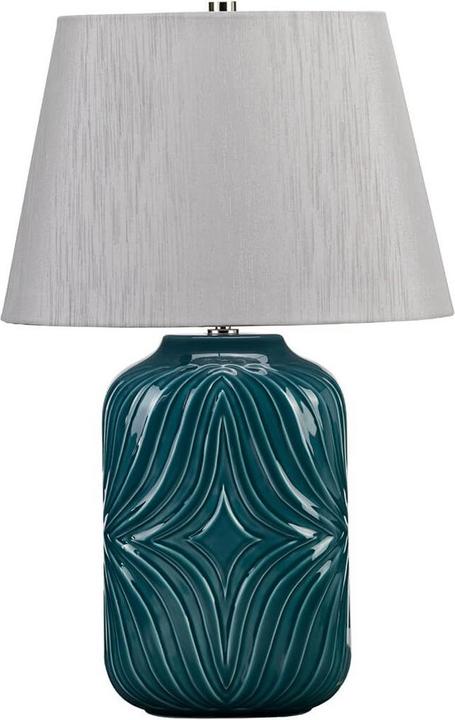 Elstead Lighting Muse table lamp E27 turquoise grey, Made in UK (E27)