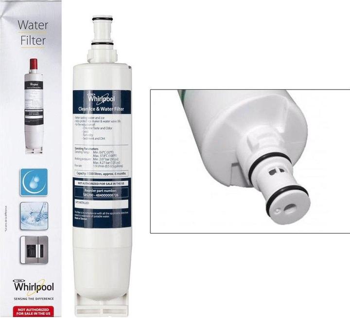 Productafbeelding Whirlpool C00424824 Koelkastonderdeel & Accessoires Waterfilter Blauw, Wit (1 x)
