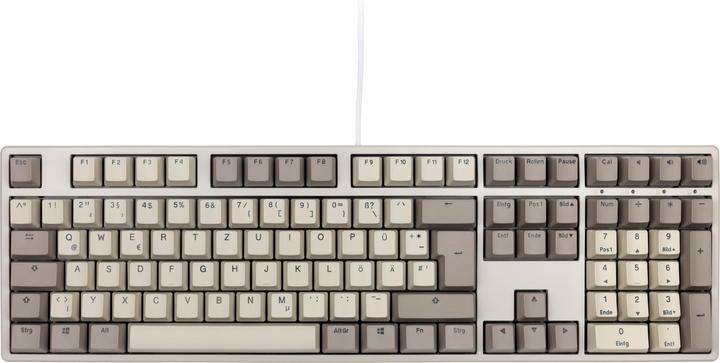 Produktbild Ducky Origin Vintage Gaming Tastatur, Cherry MX-Speed-Silver (DE, Kabelgebunden)