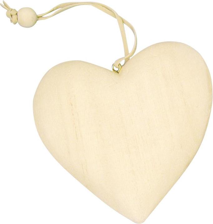 Productafbeelding Rayher Houten hanger naturel rustiek hart Ø 10,0 cm