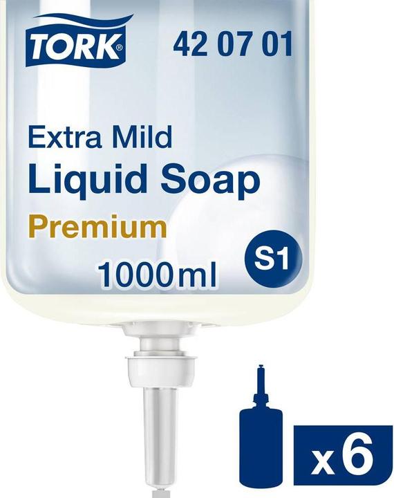 Produktbild Tork Flüssigseife unparfümiert extra mild (Flüssigseife, 1000 ml)