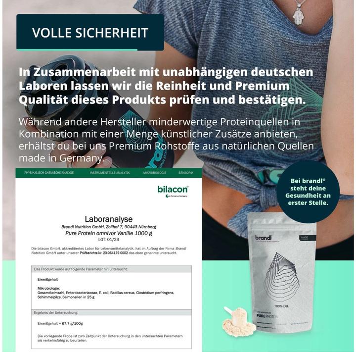 Produktbild Brandl-Nutrition Pure Protein Vegan (Banane, 1 Stk., 1000 g)