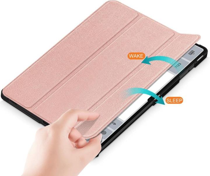 Actual product image Cover-Discount Galaxy Tab S9 Ultra - Tri-fold Smart Case rose gold (Galaxy Tab S9 Ultra)
