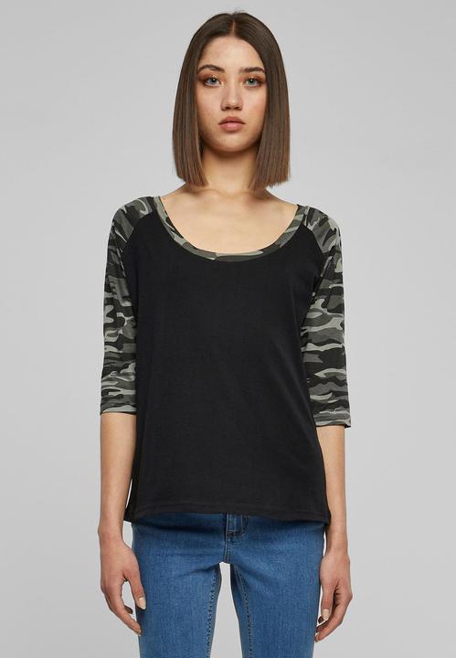 Immagine prodotto Urban Classics Tee Raglan 3/4 da donna a contrasto (XXL)