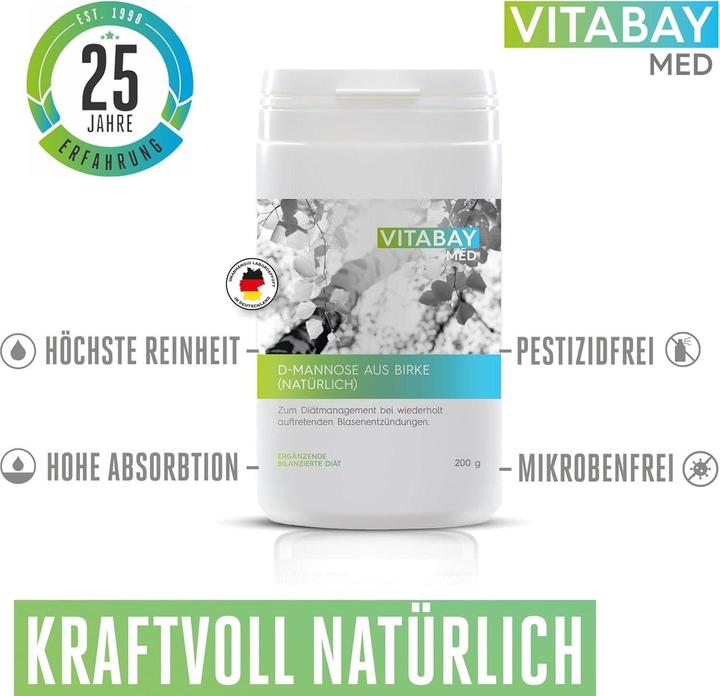Image du produit Vitabay D-Mannose Pulver vegan 200 g (1 pièce(s), 200 g)