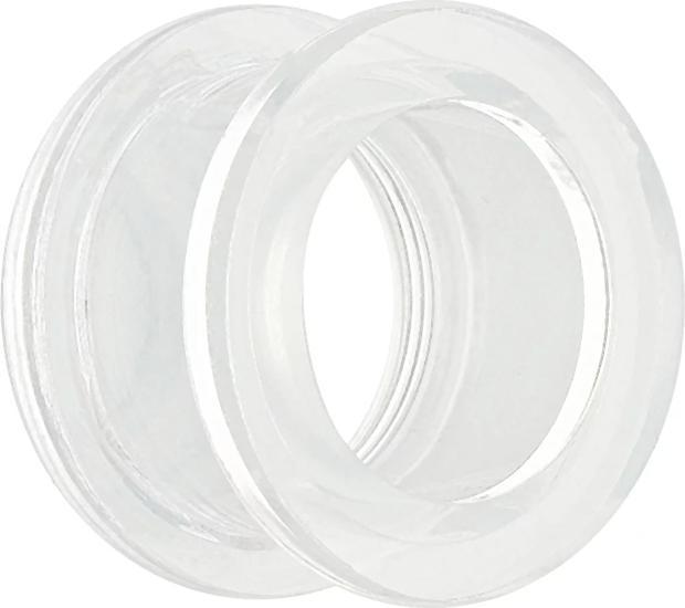 Star Piercing Flesh Tunnel transparent (ohne Messing, Acryl)