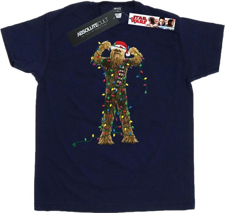 Star Wars Chewbacca Christmas Lights TShirt (S)