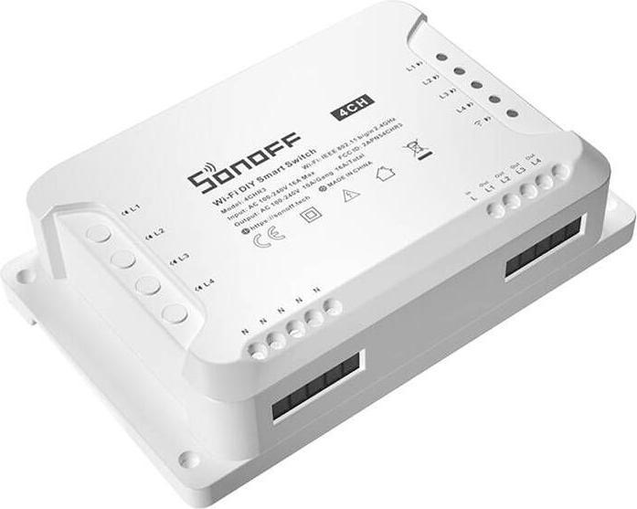 Actual product image Sonoff 4CHR3 - 4-gang Wi-Fi Smart Switch (Switch actuator)