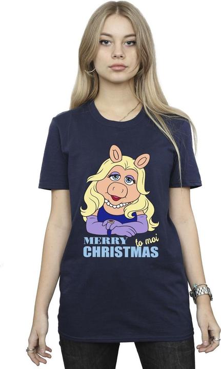 Immagine prodotto Disney Muppets Miss Piggy Queen of Holidays Maglietta Ampia Donna (L)