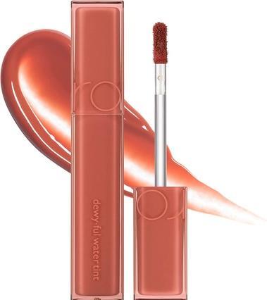 Rom&Nd Dewyful Water Tint Lip Gloss Longlasting Lip Tint Moisturizing Natural Gloss MLBB 0.18 fl oz - Salty (Salty Peach)