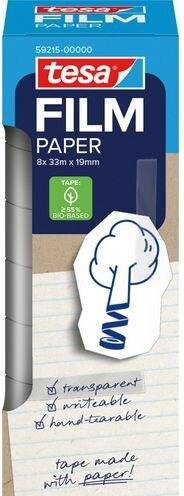 Actual product image tesa tesafilm paper tape 33m 19mm 8 rolls tower (19 mm)