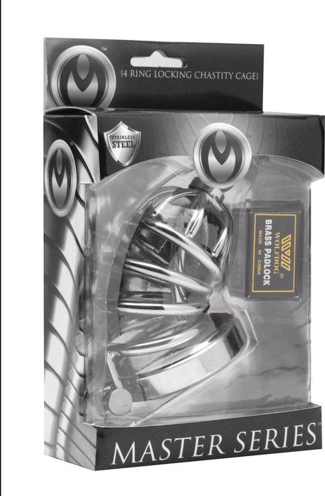 Actual product image Master Series 4 Ring Chasity Cage