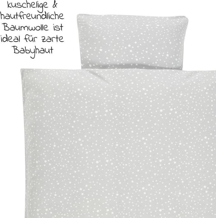 Actual product image Alvi Baby bed linen & bed sets Bed linen jersey 80 x 80 cm - Starry sky (80 x 80 cm, 35 x 40 cm)